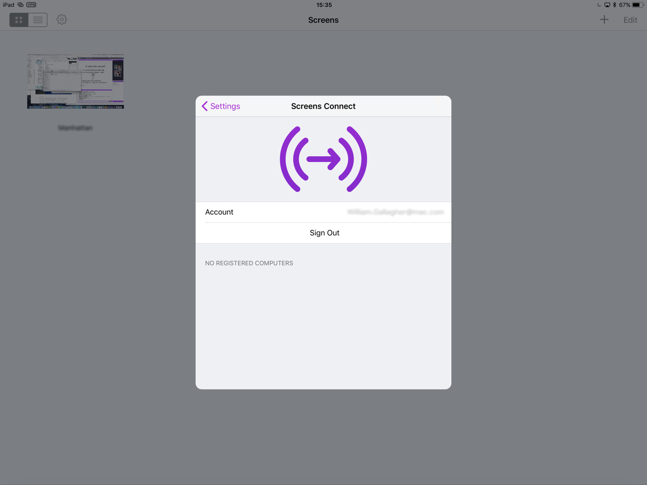 screen connect app for mac wil not run